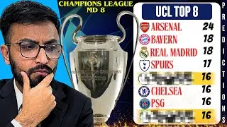 BARCELONA OUT | PSG & MAN CITY IN! My *HONEST* UCL TOP 8 PREDICTIONS 