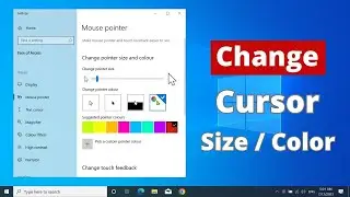 How to Change Cursor and Pointer Size in Windows 11 | Increase Pointer Size & Change