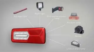 Vignal LC12 LED Series Truck Combination Lights from Dun Bri Group