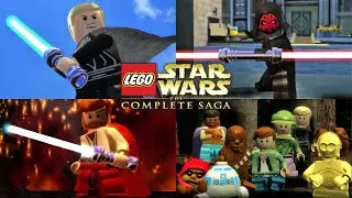 LEGO Star Wars The Complete Saga - All Cutscenes (Game Movie)