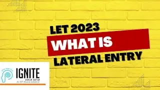 LET2023 what is lateral entry