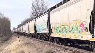 UP 6214, 6457 & DP power UP 7113 Sheffield IA