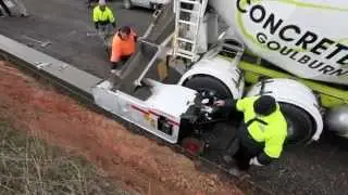 Delta Machine Kerbing at work
