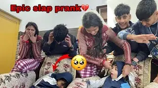 Thapad kyu mare kisko | Epic slap prank🥺💔 | #prankvideo #youtubevideo #siblings #funny 