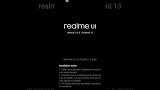 ⚡realme GT Master Edition New update available| Realme Ui 13.1 (EX01)| #update #realme