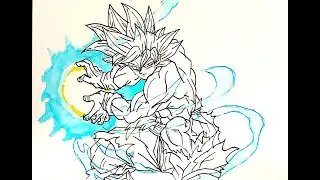 Goku (Mastered Ultra Instinct) Speed-drawing