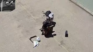 Guy Steals Pump then Scooters Away