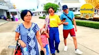 ထိုင်းနိုင်ငံ၊ ချင်းရိုင်မြို့White Monasteryအလွန်လှပသောအဖြူရောင်ဗုဒ္ဓဘုရားကျောင်းဖူးမြော်ခြင်း