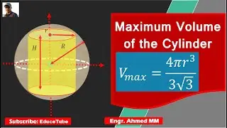 Find the volume of the largest cylinder that can be inscribed in a sphere of radius R