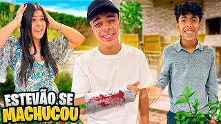 ESTEVÃO SE MACHUCOU FEIO!😱FOI PRO HOSPITAL?
