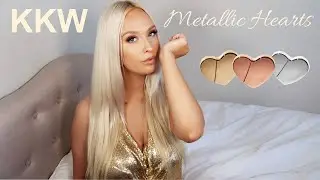 KKW Metallic Hearts Collection Review | Not What I Was Expecting // Are They Worth It??