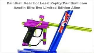 Azodin Blitz Evo Limited Edition Paintball Gun Alien ZephyrPaintball.com 360 View AZDN 2010 E010