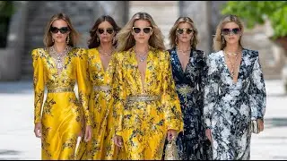 Показ коллекции Roberto Cavalli весна/лето 2026 на подиуме | Гламурные моменты Недели моды в Милане
