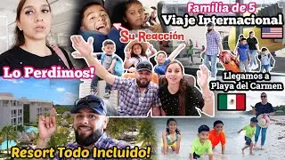 ‼️QUE SUSTO NOS LLEVAMOS😰‼️|PRIMER VUELVO INTERNACIONAL con UNA FAMILIA DE 5✈️|VIAJANDO A CANCÚN🇲🇽🏝