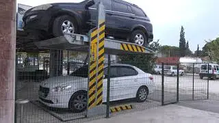 Powerlift Otopark Lifti ile tek ara&ccedil;lık yere &uuml;st&uuml;ste iki ara&ccedil; parkedin