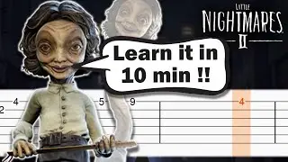 Little Nightmares 2 OST - Casting Shadows - Guitar tutorial (TAB)