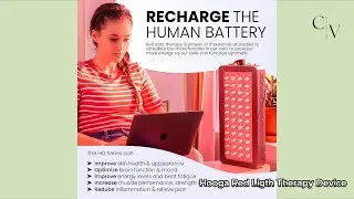 Hooga Red Light Therapy Device, Red Near Infrared LED Panel with 60 LEDs for Pain Relief, Sleep