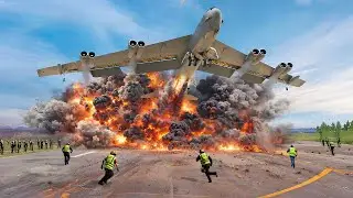 VENEZUELA SHOCKED! Female U.S. Air Force Pilot Take Off In B-52 Bomber At Full Speed