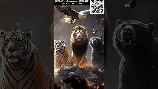 ИИ - фантастическая трансформация животных. ИИ. Арт нейросеть. фэнтази #реальность #фантастическая