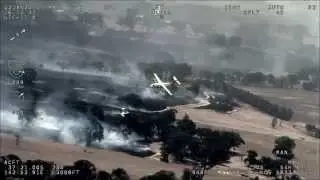 Large air tankers dropping near Moyston, Victoria