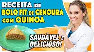 Bolo de Cenoura com Quinoa Delicioso - Fofinho, Saudável e muito Fácil