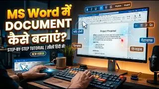 How to create a document in  MS Word ? ll MS वर्ड में डॉक्यूमेंट कैसे बनाएं?