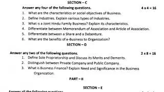 Inter 1st year commerce pre final paper 2 exam real question paper(Inter 1st year pre final paper 2)