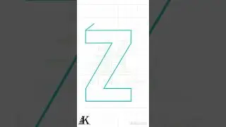 3D Alphabets | learn to draw step by step | Z | #ytshorts | #shorts