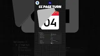 Cc page turn effect in aftereffects #learnmotiondesign #aftereffects #aftereffectstips