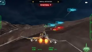 ACE Fighter - Air Combat Game | Fighter Jet Mission 7 Failed Gameplay - Android Game