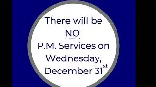 December 28, 2025...Pastor Rick Henry....