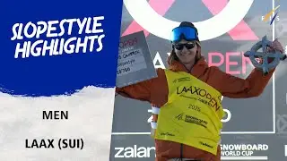 Cameron Spalding edges Gerard to win Slopestyle in Laax | FIS Snowboard World Cup 24-25