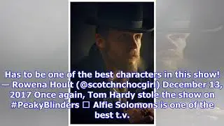 Peaky blinders fans go wild for tom hardy's show-stealing performance as his character alfie drops