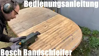 Bosch Bandschleifer (750 Watt, im Koffer) Bedienungsanleitung Heimwerker Anleitung