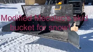 Pushing snow with the 8MCR