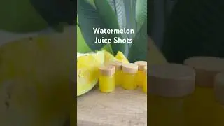 Sunshine in a glass! ☀️ 😎 #watermelonjuice #juiceshots #gingershots #juicing