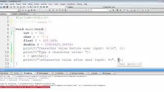 C Programming Tutorial | User Input with Getche Function | Chap-2 | Part-19