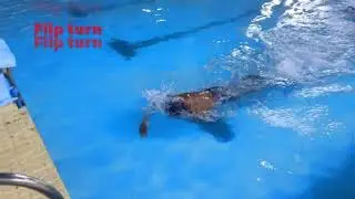 Freestyle flip turn technique # swimming technique for beginners # swimming style 