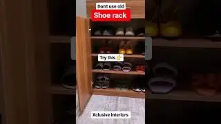 Modern shoe rack with space optimization 😍✨💎 #interior #interiorstyle