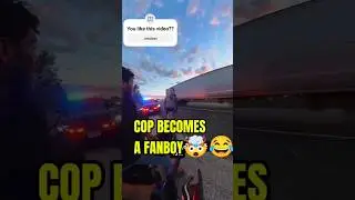 When a Cop Meets His Idol 😂#CopStory  #PoliceHumor #USCanada #ComedyShorts #ViralVideo #shorts