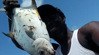 Solo fishing Big Cabla/Pampabo #fishing Mt pleasant bay #subscribe