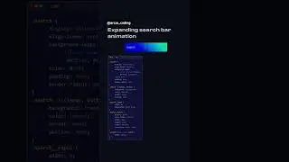🚀💯 Amazing Expanding search bar animation....... #css #coding ##explore