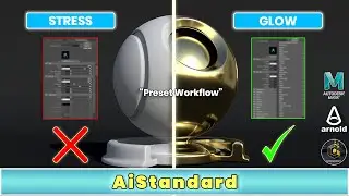 15 -&ldquo;Realistic Materials Bina Stress! | Maya Aistandard Surface Presets Ka Secret Workflow (Hindi)&rdquo;