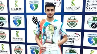 2nd Khairpur Sugar All Pakistan National Junior Squash Championship 🏆Final | Umair vs Sakhiullah