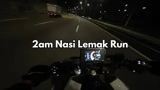 2am Nasi Lemak Run with testing new audio setup | KTM Duke 390 v2 Termignoni Exhaust!