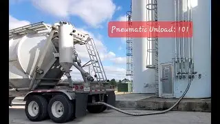 How to unload pneumatic trailer! #trucker #trucking #freightliner #peterbilt #oilfieldservices