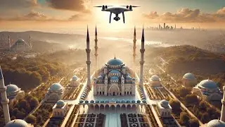 Heavenly Heights: A Breathtaking Drone Flight over &Ccedil;amlıca Mosque 🕌✨
