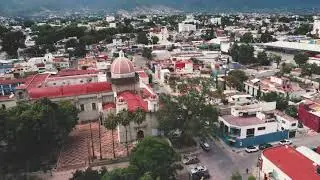 4K - Drone Video of El Parque El Llano, Centro, Oaxaca