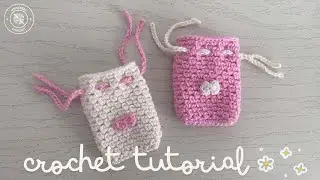 👝Mini Bolsa 🎀Mini Pouch a Crochet ✨Para Principiantes