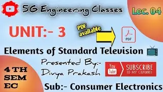 elements of television system | consumer Electronics 4th semester | unit 3 | lec 04